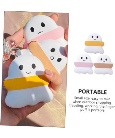  Beatifufu 3pcs Makeup Foam Corner Puff Foundation Sponge Ghost Pretty Puff Cosmic Puff Face Puff Hydrophilic Polyurethane Powder Miss Wet And Dry - Buy Online on GoSupps.com