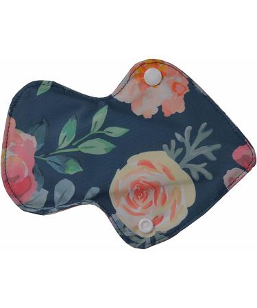 Reusable Charcoal Bamboo Mama Cloth Menstrual Pads - 10 Piece Set, 7x5 inch with Wing for Thongs - Buy Online on GoSupps.com