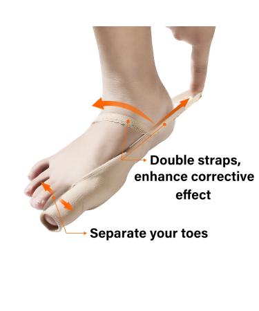 2x Orthopedic Toe Spreader - Day & Night Correction for Hallux Valgus Hammer Toe Relief Comfortable Shoe Fit 24-Hour Pain Relief - Buy Online on GoSupps.com