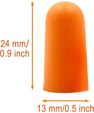 Foam Corded Ear Plugs 20 Pair - Soft NRR 32dB Noise Cancelling Sound Blocking Disposable Orange for Sleeping Snoring Studying Noise Hearing Protection Construction Shooting Sports Mowing Woodworking 20 Pair (Pack of 1) - Buy Online on GoSupps.com