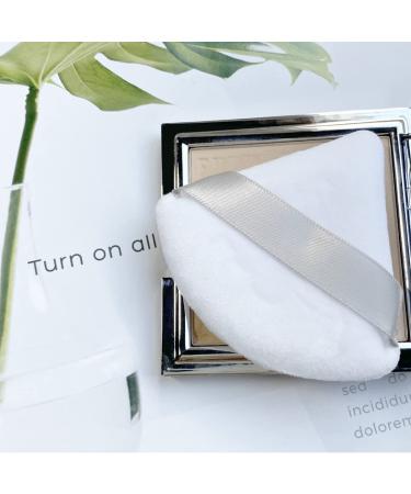 12 Pure Cotton Face Powder Puffs | Soft Triangle Makeup Tools for Loose Powder Foundation & Blush | Black & White - Buy Online on GoSupps.com