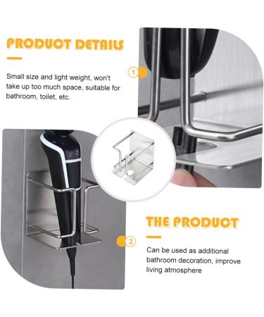 Magiclulu Stainless Steel Electric Shaver Wall Holder - Razor Hooker for Shower - Durable Inoxlm Stand for Electric Razors - Buy Online on GoSupps.com