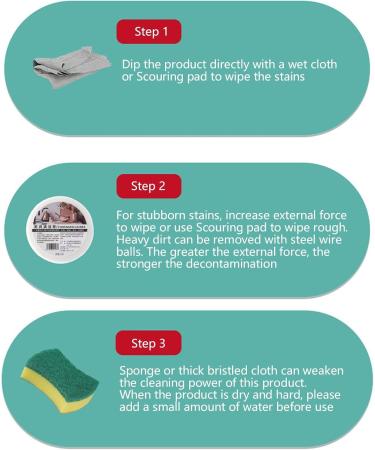 Kitchen Cleaner Kitchen Oven Cleaner | Portable Multi-Cleaning Paste Decontamination Cleaner for Ceramics Stoves Glass Faucets Sinks Pochy - Buy Online on GoSupps.com