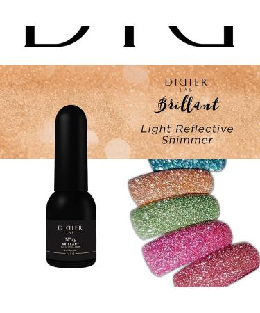 Didier Lab - Premium UV Gel Nail Polish - Brillant No. 13 - Gel Nail Varnish - Nail Art - Long-Lasting High Gloss Wear - Orange Gel Nail Polish - Gel Nails - Glitter Gel Nail Polish - Rich Pigment - Buy Online on GoSupps.com