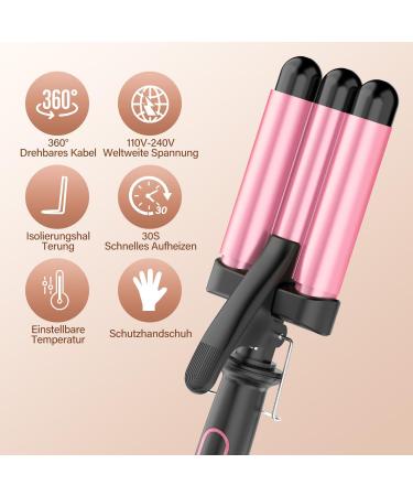 Buy Bestope 3-Barrel Wave Iron - 22mm Mermaid Hair Waver for Long & Short Hair - Fast Heating Curling Iron with 150 C/210 C Settings - International Shipping Available - Buy Online on GoSupps.com