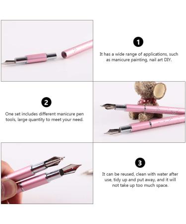 EXCEART 2 Sets Colored Gel Nail Polish Kit - Nail Art Pens & Manicure Tools for DIY Nail Designs - International Shipping Available - Buy Online on GoSupps.com