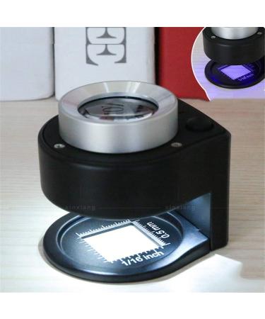 Magnifying Glass Hd Desktop Magnifying Glass with Led Light and Purple Light 30X Optical High-Definition Glass Double Lens with Scale-Free Hands-Free Magnifying Glass Study and Appreciation - Buy Online on GoSupps.com