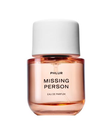 PHLUR Missing Person Eau de Parfum - Full Size Perfume for Women & Men Fragrance - Floral Skin Musk Perfume with Bergamot Musk Orange & Sandalwood (50mL) 1.7 Fl Oz (Pack of 1)