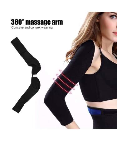 Arm Compression Garments | Upper Arm Shaper & Slimmer Sleeves | Humpback Posture Corrector Shapewear (L) - International Shipping Available - Buy Online on GoSupps.com