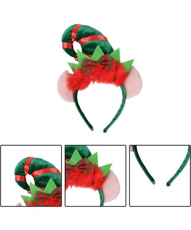 RmKbe Christmas Elf Hat Headband Xmas Hair Band Christmas Hat Hairband Elf Hat Hairband for Xmas Party Fancy Dress - Buy Online on GoSupps.com