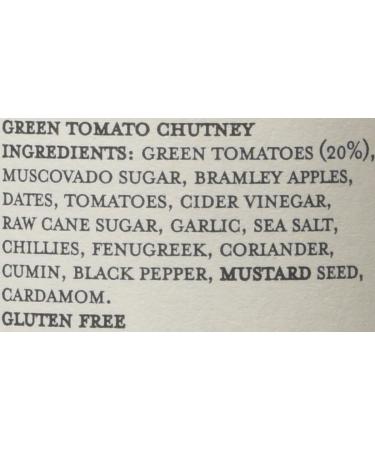 Tracklements Green Tomato Chutney | Ideal Condiment for Cheese Crackers, Sandwiches, or with Mayonnaise | Vegetarian/Vegan Friendly 315g Jar - Buy Online on GoSupps.com