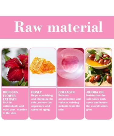 2024 New Honey Hibiscus Firming Cream Neck Firming Cream Skin Tightening Cream for Face & Body Anti-Wrinkle Facial Moisturizer with Collagen for All Skin Types 50ml/1.7fl.oz (4 Jars) - Buy Online on GoSupps.com