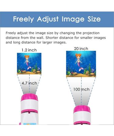 Pup Go Mermaid Torch & Projector with 3 Discs - 24 Images Pink Toy for Girls | Fairy Gifts for Kids Age 3-7 | Night Light & Projector for Children (Mermaid) - Buy Online on GoSupps.com