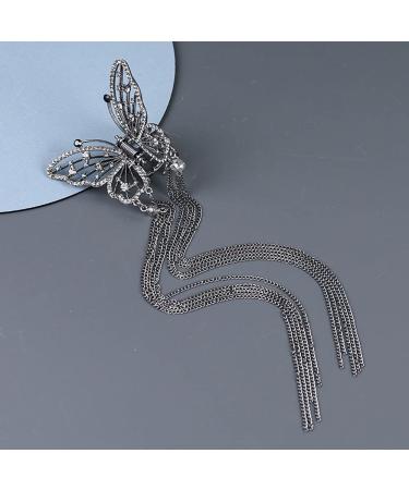 Myhiju Butterfly Tassel Hair Clips - Black Pearl Rhinestone Hair Accessories for Women - Buy Online on GoSupps.com