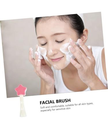 OHPHCALL Travel Facial Cleanser Brush Gentle Facial Cleansing Brush Cleaning Scrubber Silicone Facial Wash Brush Facial for Men Skin Massager Brush Face Wash Brush Scrub Brush Man Handheld 13x5cm - Buy Online on GoSupps.com