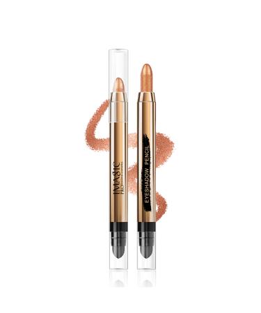 G n rique Phantom Highlight Matte Delicate Pearlescent Shiny Shiny Double Head Eyeshadow Pen (Copper)