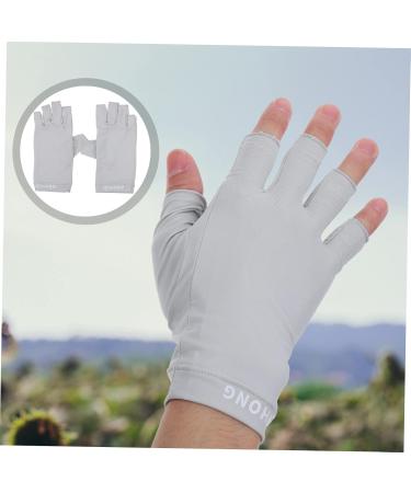 Healeved 2 Pairs Gloves Nail Gloves Nails Gel Sun Protection Gloves Womens Gloves Gel Manicure Gloves Nail Art Fingerless Gloves Gel for Nails Fabric Hand Women's - Buy Online on GoSupps.com