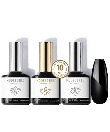 Modelones Gel Nail Polish Matte Top Coat, Base Coat Set with Primer & Dehydrator - Buy Online on GoSupps.com