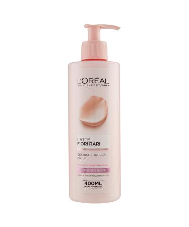 L'Oreal Paris L'Or al Paris Rare Flowers Cleansing Milk for dry and sensitive skin - 400 ml - Pack of 6