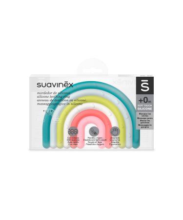 Suavinex Silicone Teether for Babies - Flexible Lightweight Rainbow Design for Newborns (0+ Months) - Buy Online on GoSupps.com
