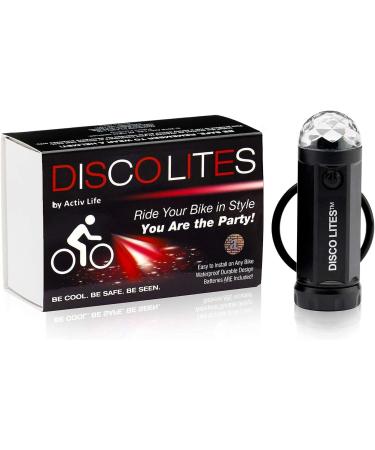 Activ Life Disco Lights Red/White/Blue Front Bicycle Lights for Men & Boys - Perfect Festival & Party Accessories for Night Rides - Buy Online on GoSupps.com