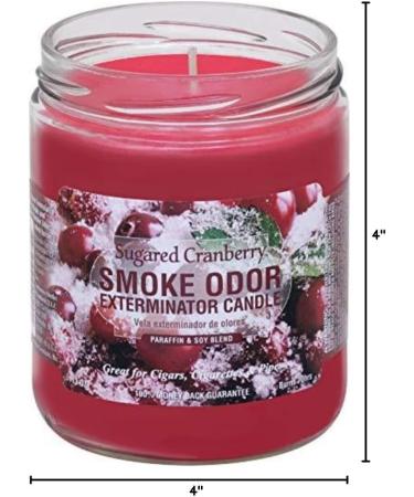 Buy Smoke Odor Exterminator 13oz Jar Candles - Sugared Cranberry (2 Pack) | Fast International Shipping - Buy Online on GoSupps.com