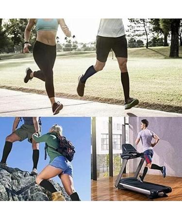 Yaxinshi 4 Pair Sports Compression Knee Socks for Men & Women - Support Stockings for Running Travel Cycling & Nursing - Multicolored Compression Socks 40-43 - Buy Online on GoSupps.com