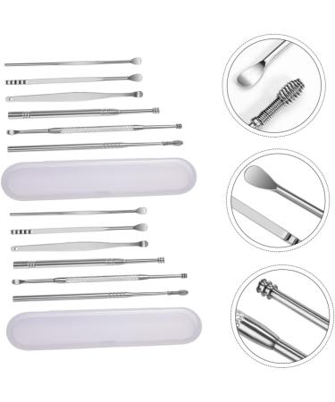 NOLITOY Ear Picking Tool Kit - Stainless Steel Ear Wax Removal Set for Adults & Children | 2 Piece Ear Pick Cleaner & Spoon Tools - Safe & Effective Ear Care - Buy Online on GoSupps.com