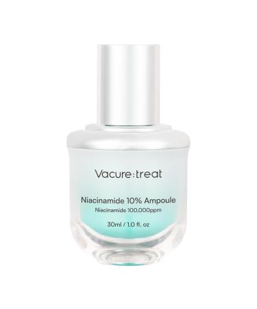 Vacure:treat Niacinamide Serum 10% with Panthenol Licorice Supports Skin Barrier Even Skin Tone Post Blemish Marks Helps Improve Fine Lines & Elasticity 1 Fl. Oz (30ml) 1 Count