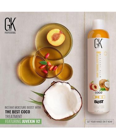 GK Hair Global Keratin Coco Treatment 300ml | Vegan Brazilian Blowout for Silky Smooth Hair - Buy Online on GoSupps.com