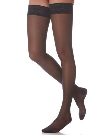 Scudotex tights long self-adhesive 140 denier extra color black size 5 1 piece