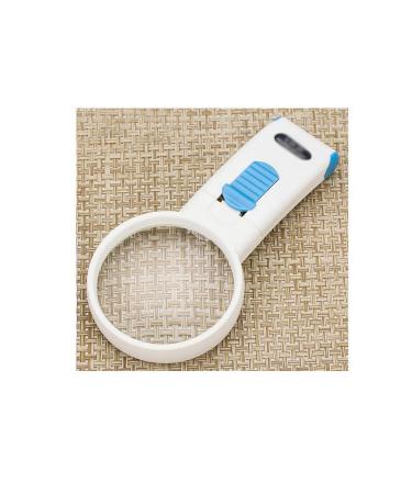 LED Light 6X Handheld Magnifying Glass Reading Magnifier 66mm No Distortion Optics HD Glass Lens for Seniors Low Vision Reading Books Pages Magazines Newspapers Good Times