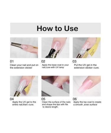 Nail Extension Gel Nail Art Glue Non-Toxic And Non-Irritating Will Not Damage Not Easy To Foam for Home Woman Beauty Salon Manicure Store - Buy Online on GoSupps.com