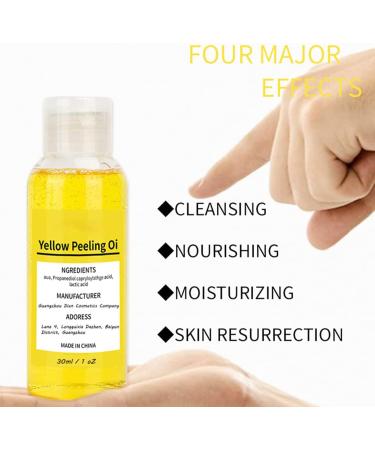 Thai Whitening Yellow Peeling Oil Super Powerful Peeling Natural Spots Whitening Yellow Peeling Oil with Hyaluronic Acid Softening Callus Removal - Buy Online on GoSupps.com