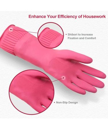 NED 2 Pairs Reusable Waterproof Household Dishwashing Cleaning Rubber Gloves Non-Slip Kitchen Glove-L Large - Buy Online on GoSupps.com