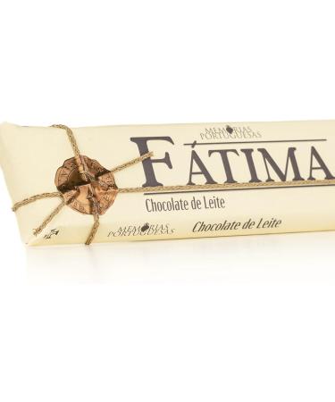 Milk chocolate bar "F tima" - 300 g - Gluten-free chocolate - Chocolate bar milk and sugar - Smooth and creamy texture - Portuguese gourmet product - Buy Online on GoSupps.com