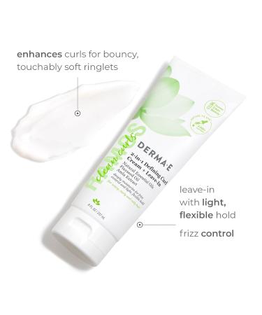 DERMA E Ramos 2-in-1 Defining Curl Cream + Leave-In | Best Curl Enhancer 8fl oz - International Shipping - Buy Online on GoSupps.com