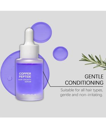 Hair Growth Oil 30ml Copper Peptide Hair Growth Serum Hair Growth Hair Oil with Rosemary Oil Prevention of Hair Loss and Hair Breakage - Buy Online on GoSupps.com