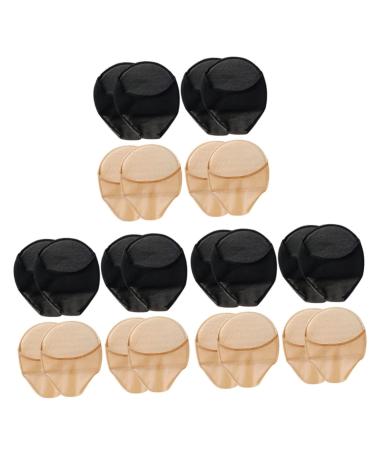 POPETPOP 12 Pairs Half Socks Honeycomb Fabric Foot Pad Summer Accessories Seamless Toe Socks Heel Pads for High Heels Female Accessories Dash The Ball Silicone Outdoor Women's