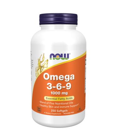 Now Foods Super Omega 3-6-9 1000 mg 250 Softgels