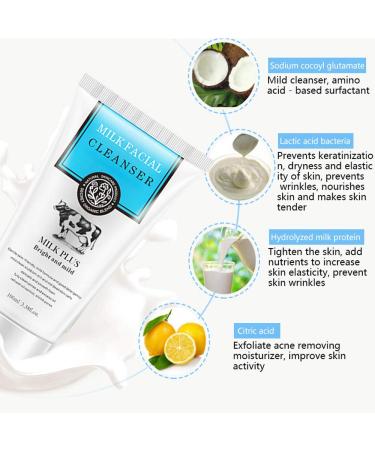 SELY Organic Milk & Herbal Extract Deep Cleansing Facial Foam - 100ml - Buy Online on GoSupps.com