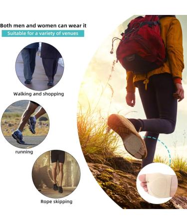 ZEPOHCK Metatarsal Pad - Gel Silicon Forefoot Pads for Foot Pain Relief - Ball of Foot Cushions for Women and Men - Beige L(9 x 7cm) - Buy Online on GoSupps.com