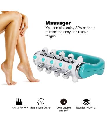 Back Massage Device with Rollers - Manual Body Massager & Electrical Massage Pillow | Wade Shoulder (Green) - Relieve Tension & Enhance Relaxation - Buy Online on GoSupps.com