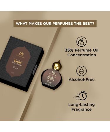 The Man Company 100% Alcohol-Free Attar Perfume for Men Farid Emir Collection | Premium Long Lasting Fragrance | 35% Highly Concentrated Perfume Oil - Buy Online on GoSupps.com