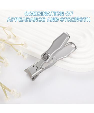 Toe Nail Clippers for Thick Nails - Sharp Stainless Steel Wide Mouth Clippers for Seniors | Perfect for Men & Women (Silver - Buy Online on GoSupps.com