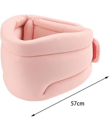 Folpus Neck Support Bandage - Soft Sponge Neck Brace for Men Women & Family | Stable Neck Support | Perfect for Car Use | Pink - Buy Online on GoSupps.com