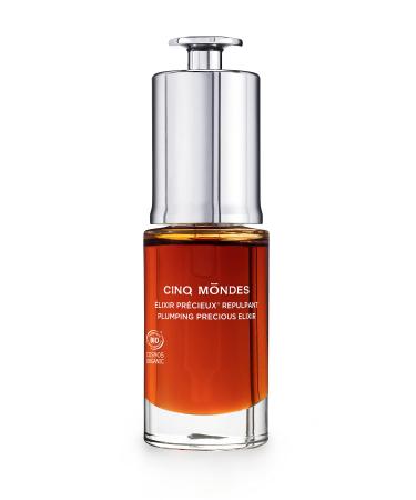 Cinq Mondes Plumping Precious Elixir Facial Oil Serum 0.50 fl oz - With Blackcurrant Seed Oil And Plant Super Oils To Help Firm And Tone Mature Skin - With Natural Essential Fatty Acids