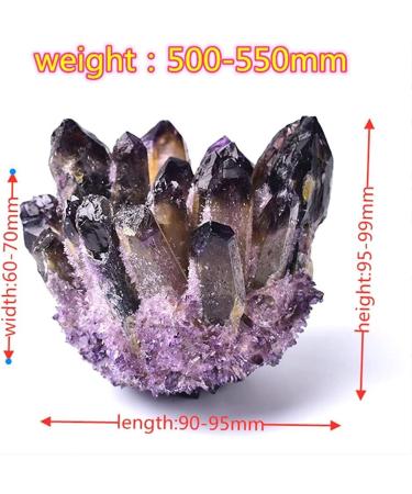 Room Decoration Natural Amethyst Cluster Quartz Crystal Rock Stone Purple Specimen Natural Rregular ShapeStone Home Decor 1PC for (Color : Amethyst Cluster Size : 500 600g) 500 600g Amethyst Cluster - Buy Online on GoSupps.com