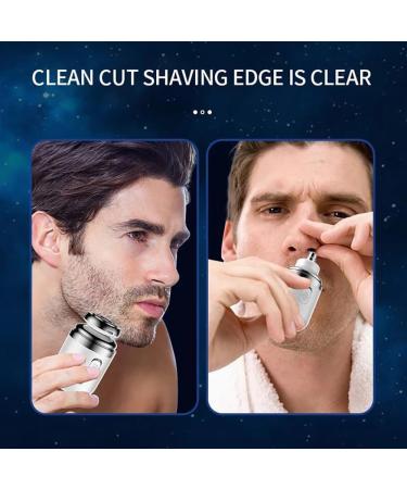 2-in-1 Portable Mini Capsule Shaver Washable Electric Beard Razor with Automatic Type-C Charging Multifunctional Travel-Friendly Design for Men (Black 2) - Buy Online on GoSupps.com