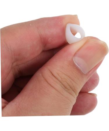 Lurrose 60 Pairs Round Sliding Ring Nose Pads & Anti-Ear Socks for Sunglasses - Silicone Glasses Legs & Retro Pebble Gel Slippers - White - Buy Online on GoSupps.com